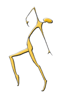 A graphic of a dancer balancing